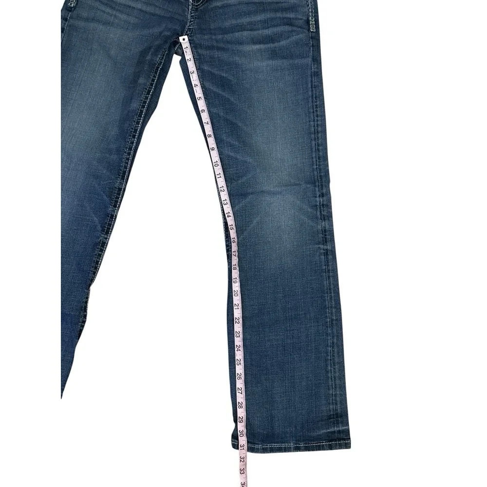 Buckle Bke Jeans men's 33x31 Blue Denim Carter Boot bootcut Distressed Y2k